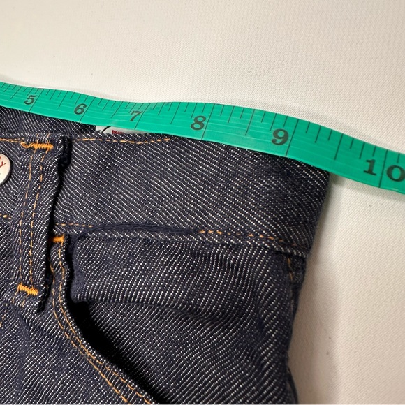 Billy the Kid VTG 50s 60s Boys Jeans Dark Wash Straight Single Orange Stitch - Picture 9 of 13